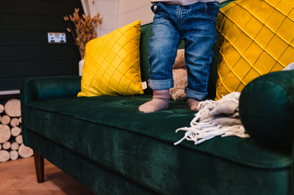 Lifestyle brand photography in a luxury family-friendly holiday lodge