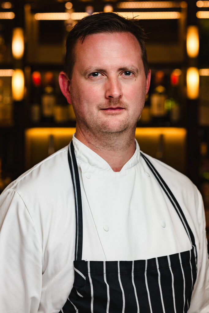 portrait of head chef at boutique hotel in Rutland