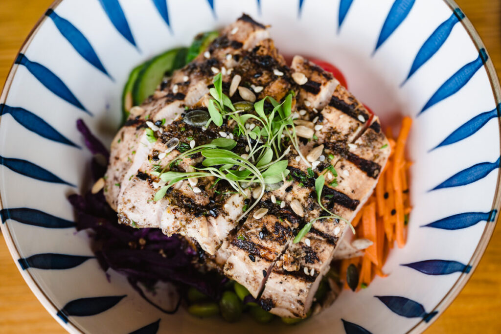 food photography for a boutique hotel menu in the East Midlands featuring locally sourced ingredients.